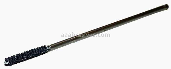 Weiler 34302 CrossFlex Standard Duty Bore Brush 3/16 Diameter 320 SC with Collet