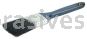 Weiler 40008 2" Angled Sash Brush Black China Bristle 2-1/4" Trim Length Blue Foam Handle