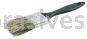 Weiler 40028 1-1/2" Disposable Chip & Oil Brush Grey China Bristle 1-3/4" Trim Length Plastic Handle