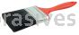 Weiler 40110 3" Industrial Varnish Brush Black Polyester 2-1/4" Trim Length Red Plastic Handle