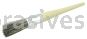 Weiler 40119 #4 11/16" Round Sash Brush Grey Bristle Fill 2" Trim Length Plain Foam Handle