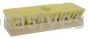 Weiler 73111 8-1/4" Acid Scrub Brush White Tampico Fill One Tapered Handle Hole