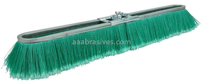 Weiler 25299 24" Vortec Pro Fine Sweep Strip Broom Green Polypropylene Fill