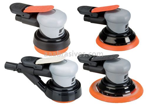 Dynabrade 69041 - 6" (152 mm) Dia. Vacuum-Ready Dynorbital Silver Supreme Random Orbital Sander 3/32" Orbit, w/Bag & Hose