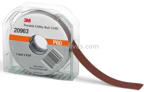 3M™ 7010360119 1 x 8 yds P60 Grit X-weight 314D Portable Utility Cloth Roll