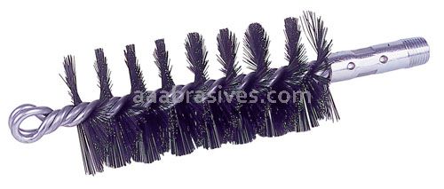 Weiler 44048 - 1-3/4" Single Spiral Flue Brush, .012 Steel Fill - 012382440480