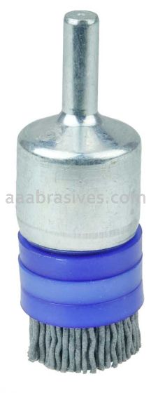 Weiler 11165 3/4" Banded Nylox End Brush .035/180 SC Crimped Fill