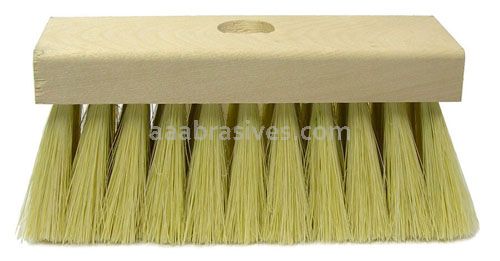 Weiler 44884 - 7" Roof Brush, White Tampico Fill w/ 48" Tapered Handle - 012382448844