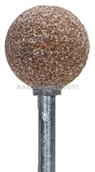 Norton B121 1/2" Ball Gemini 38A M/J2 1/8 x 1-1/2 Vitrified Mounted Points - B Shapes