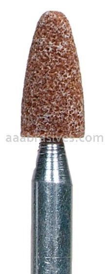 Norton B52 3/8 x 3/4 Gemini 38A M/J6 1/4 x 1-1/2 Vitrified Mounted Points - B Shapes