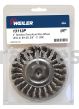 Weiler 13113P - 4" .014 SS, 5/8"-11 A.H., Retail Pack , Standard Twist Wire Wheel - 012382131135