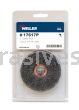 Weiler 17617P 3" Stem-Mounted Crimped Wire Wheel .014" Steel Fill 1/4" Stem Retail Pack