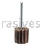 3 x 3/4 x 1/4 120 Merit Super Finish Mini Grind-O-Flex Small Diameter Flap Wheels With 1/4" Steel Shank