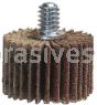 Merit Abrasives 1-5/8 x 1/2 x 1/4-20 80 Merit Super Finish Mini Grind-O-Flex Small Diameter Flap Wheels With 1/4"-20 Threaded Mandrel