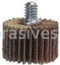 Merit Abrasives 2-1/2 x 3/8 x 1/4-20 120 Merit Super Finish Mini Grind-O-Flex Small Diameter Flap Wheels With 1/4"-20 Threaded Mandrel