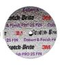3M&trade; Scotch-Brite&trade; 7100143462 2 x 3/4 x 1/4 2S FIN Deburr and Finish PRO Unitized Wheel