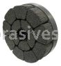 Weiler 86143 Burr-Rx 8" Maximum Density Shell-Mill Holder Disc Brush .055/80 CG Crimped Fill