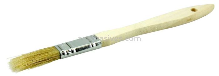Weiler 40177 1/2" Vortec Pro Chip & Oil Brush White Bristle 1-3/4" Trim Length Wood Handle