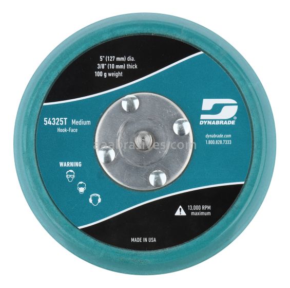 Dynabrade 54325T - 5" Non-Vac Hook-Face Medium Urethane Extreme Sanding Pads