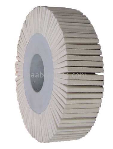 Wendt Abrasives 346051 Unmounted Felt Polishing Flap Wheel 6" x 1" x 1" Soft D5/H25