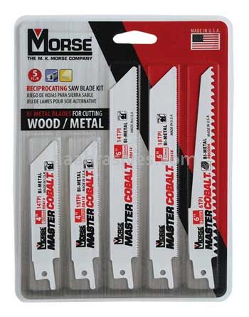 Morse&reg; Assortment Reciprocating Saw Blade Kit | 5 Piece Kit
