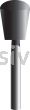 B-112, 3/8x1/2x1/8"sk, Mounted Point, Vitrified, PA/O