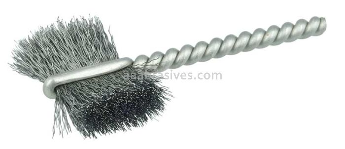 Weiler 21036 7/8" Power Tube Brush .005" Steel Wire Fill 5/8" Brush Length