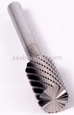 SB-16 3/4x3/4x1/4 Cylindrical End Cut Double Cut Carbide Burr
