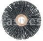 Weiler 17568 Burr-Rx 3" Small Diameter Wheel Brush .043/120 CG Crimped Fill 1/2" Arbor Hole