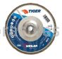 Weiler 50545 7" Tiger Disc Abrasive Flap Disc Conical Type 29 Aluminum Backing 80 Z 5/8"-11 UNC Nut