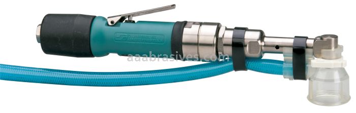 Dynabrade 53135 - 1/4" Central Vacuum Mini-Angle Head Drill .4 hp, 3,200 RPM, Planetary-Geared, Rear Exhaust, 1/4"-28 Female Thread