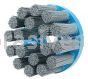Weiler 85792 3-1/2" Nylox Disc Brush Crimped Filament .022/320 SC Fill 7/8" Arbor Hole