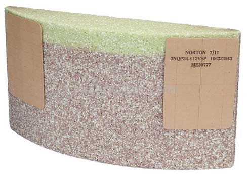 Norton 8 x 11-1/4 x 3 3NQP30-F12VSP Cortland Bonus Grind ME100703B Type 31 Segments
