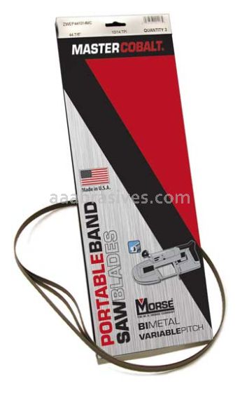 Morse&reg; Master Cobalt Portable Band Saw Blades 44-7/8x1/2x.020 20/24 TPI | 3 Blades/Pkg