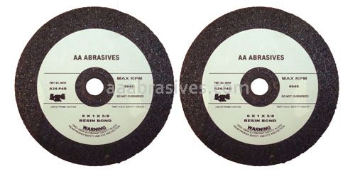 8x1x5/8 Straight Grinding Wheel T-1 Resin Bond A24 Metal