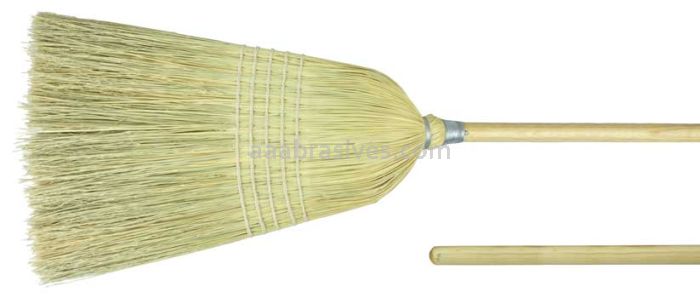 Weiler 44009 Light Industrial Upright Broom Corn Fill 56" Overall Length