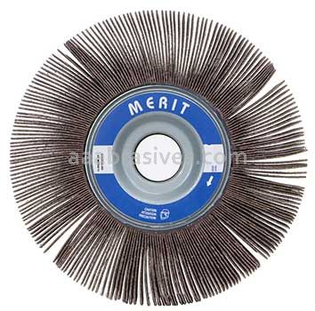 16 x 1 x 1-3/4 240 Grit Merit Grind-O-Flex Large Diameter Flap Wheels