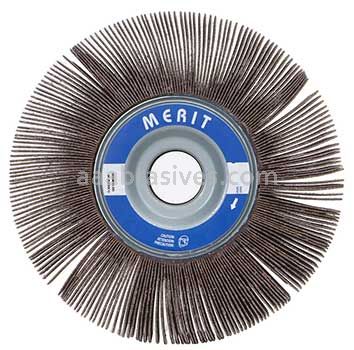 12 x 2 x 1-3/4 80 Grit Merit Grind-O-Flex Large Diameter Flap Wheels