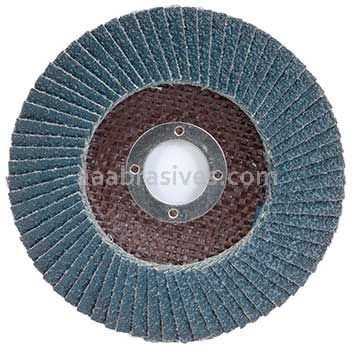 4-1/2 x 5/8-11 40 Grit Merit Type 29 Zirc Powerflex Flap Discs