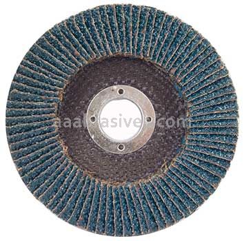 4-1/2 x 7/8 36 Grit Merit Type 27 High Density Zirc Powerflex Flap Discs