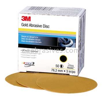 3M™ 7000118762 3" P100 Grit 216U Hookit™ Gold Sanding Disc 00920