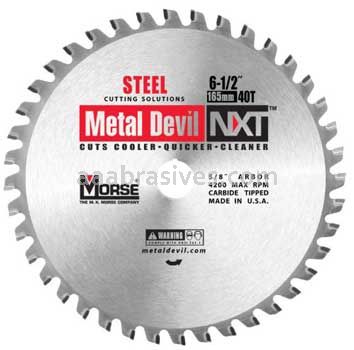 Morse Metal Devil NXT® Steel 6-1/2" 40 Teeth Circular Saw Blades