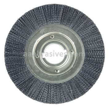 Weiler 86129 Burr-Rx 10" Crimped Filament Wheel Brush .026/120 CG Fill 2" Arbor Hole