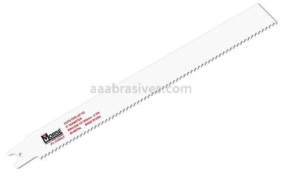 Morse® U-Shank Reciprocating Saw Blade 12x1x.062 8 TPI | 5 Blades/Pkg