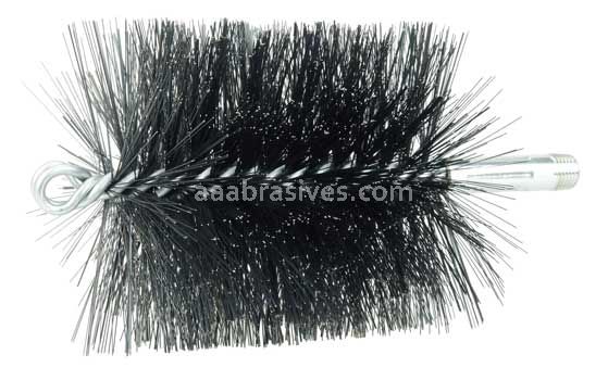 Weiler 44159 4-7/8" Double Spiral Flue Brush .012 Steel