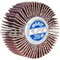 Merit Abrasives 08834134061 2-1/2 x 1 x 1/4-20 Small Diameter Flap Wheels With 1/4"-20 Threaded Mandrel 40 Grit Merit High Performance Ceramic/AO