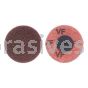 Merit Abrasives 08834166286 3" Merit A/O Very Fine Type 1 Quick Change Buffing Discs with Locking Attachment