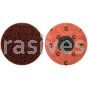 3" Merit A/O Coarse Type 1 PLD Buffing Discs with Locking Attachment