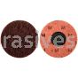 Merit Abrasives 08834166308 3" Merit A/O Medium Type 3 Buffing Discs with Quick Change Locking Attachment
