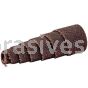 1/2 x 1-1/2 x 1/8 180 Grit Merit A/O Full-Tapered Spiral Rolls